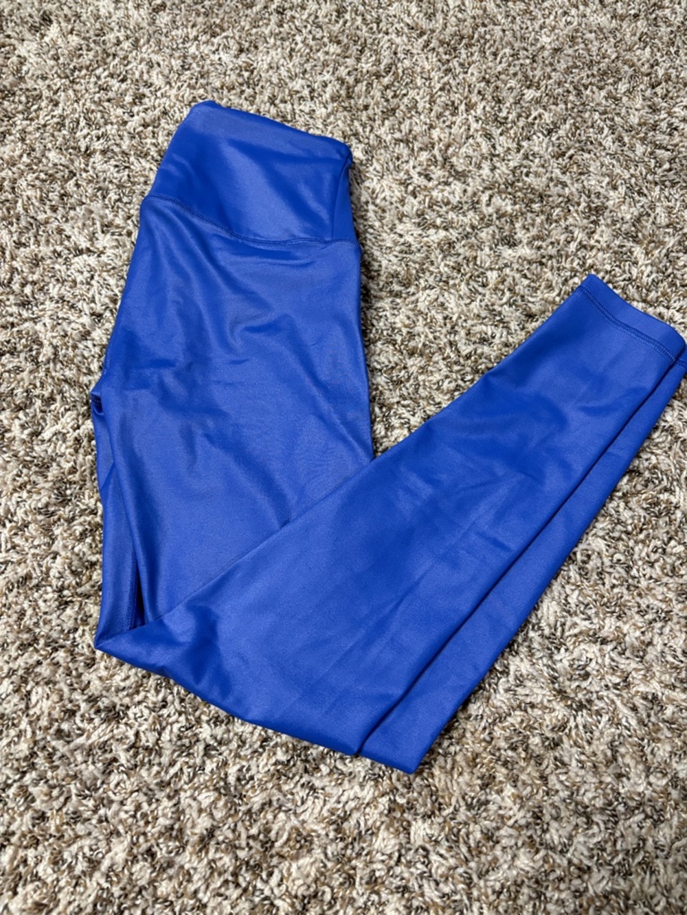 VSX Victoria Secret Purple Shiny Leggings Size XS - Picture 3 of 4